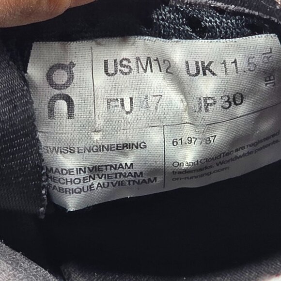 On Cloud Cloudmonster Mens Size 12 Gray Athletic Shoes Running Walking Outdoors - Picture 7 of 13